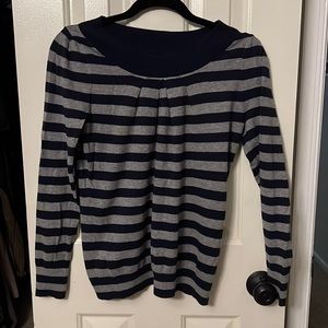 Banana Republic Navy/Gray Striped sweater - Small